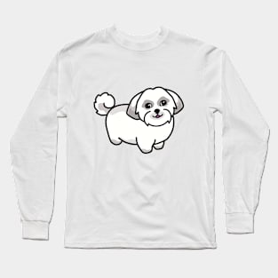 Cute Shih Tzu Graphic Long Sleeve T-Shirt